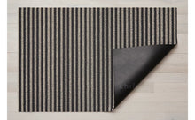 Load image into Gallery viewer, Breton Stripe Shag Mat Area Rugs Chilewich Gravel 18&quot;x28&quot; 
