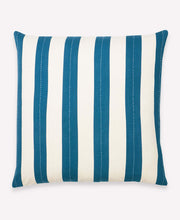 Load image into Gallery viewer, Cabana Stripe Throw Pillow Pillows Anchal Project Cobalt 
