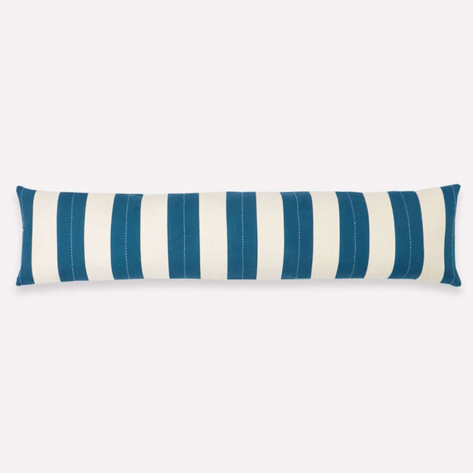 Cabana Stripe XL Lumbar Pillow Pillows Anchal Project Cobalt 