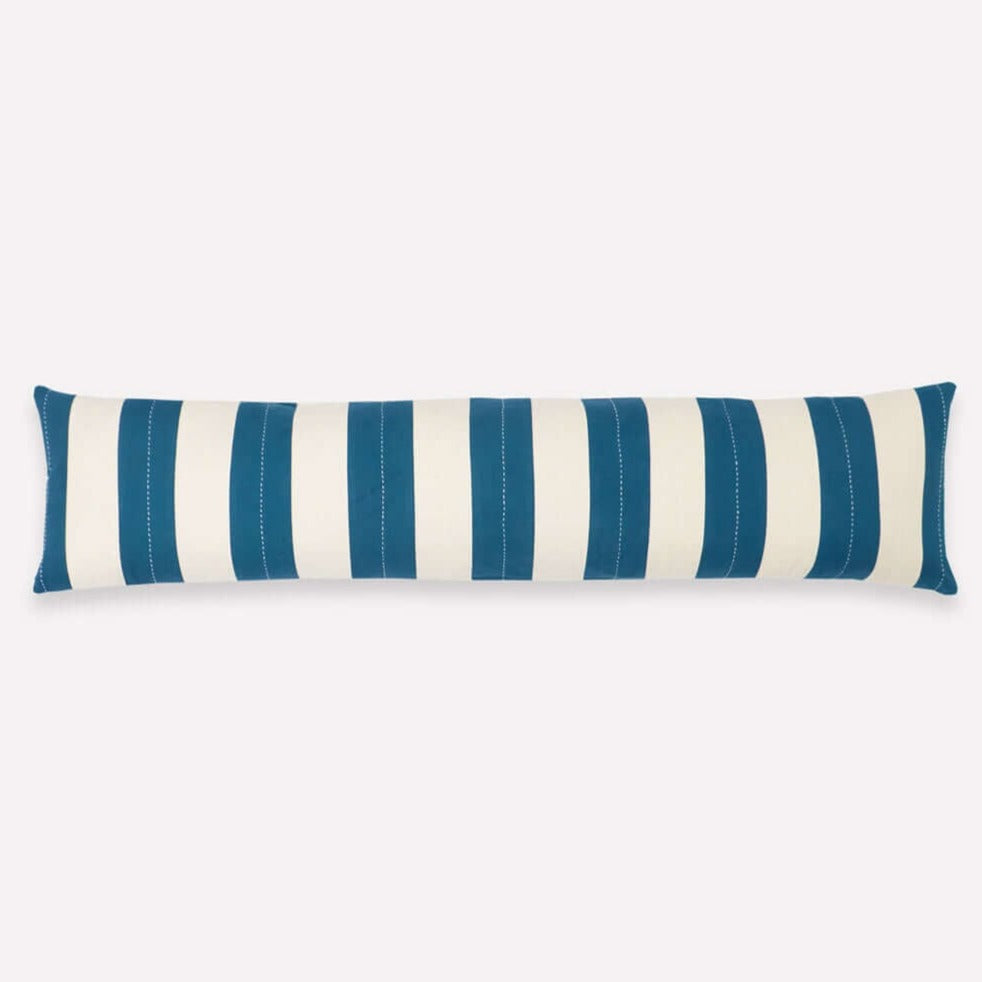 Cabana Stripe XL Lumbar Pillow Pillows Anchal Project Cobalt 