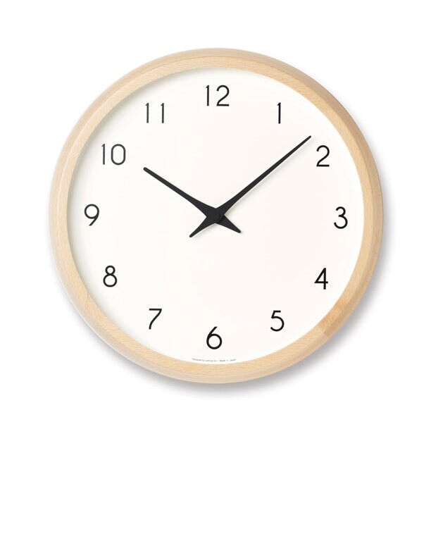 Campagne Clock Wall Clocks Lemnos Natural 