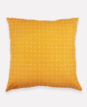 Load image into Gallery viewer, Cross-Stitch Throw Pillow Pillows Anchal Project Mustard 
