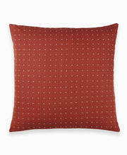 Load image into Gallery viewer, Cross-Stitch Throw Pillow Pillows Anchal Project Rust 
