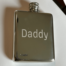 Load image into Gallery viewer, Exclusive, Engraved DADDY King-Post Flask Drinkware &amp; Bar Afternoon Light 

