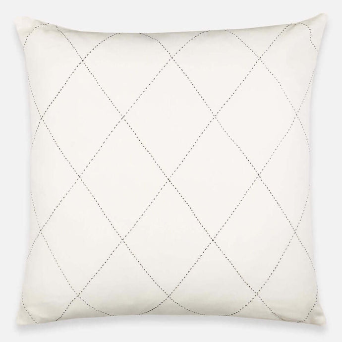 Diamond-Stitch Euro Sham Pillows Anchal Project 