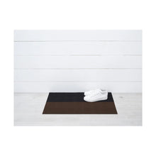 Load image into Gallery viewer, Duo Stripe Shag Mat Area Rugs Chilewich Mocha 24&quot;x36&quot; 
