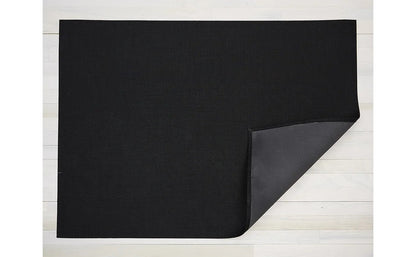 Mini Basketweave Rug Area Rugs Chilewich Black 23"x36" 