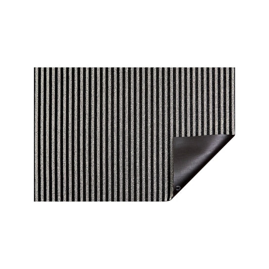 Breton Stripe Shag Mat Area Rugs Chilewich Tuxedo 18"x28" 