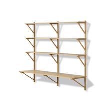 Load image into Gallery viewer, BM29 Shelf with Desk 2-Wide Hanging Shelves Fredericia 
