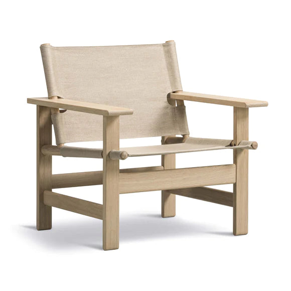 The Canvas Chair Lounge Chairs Fredericia Oak Soap Natural Canvas 