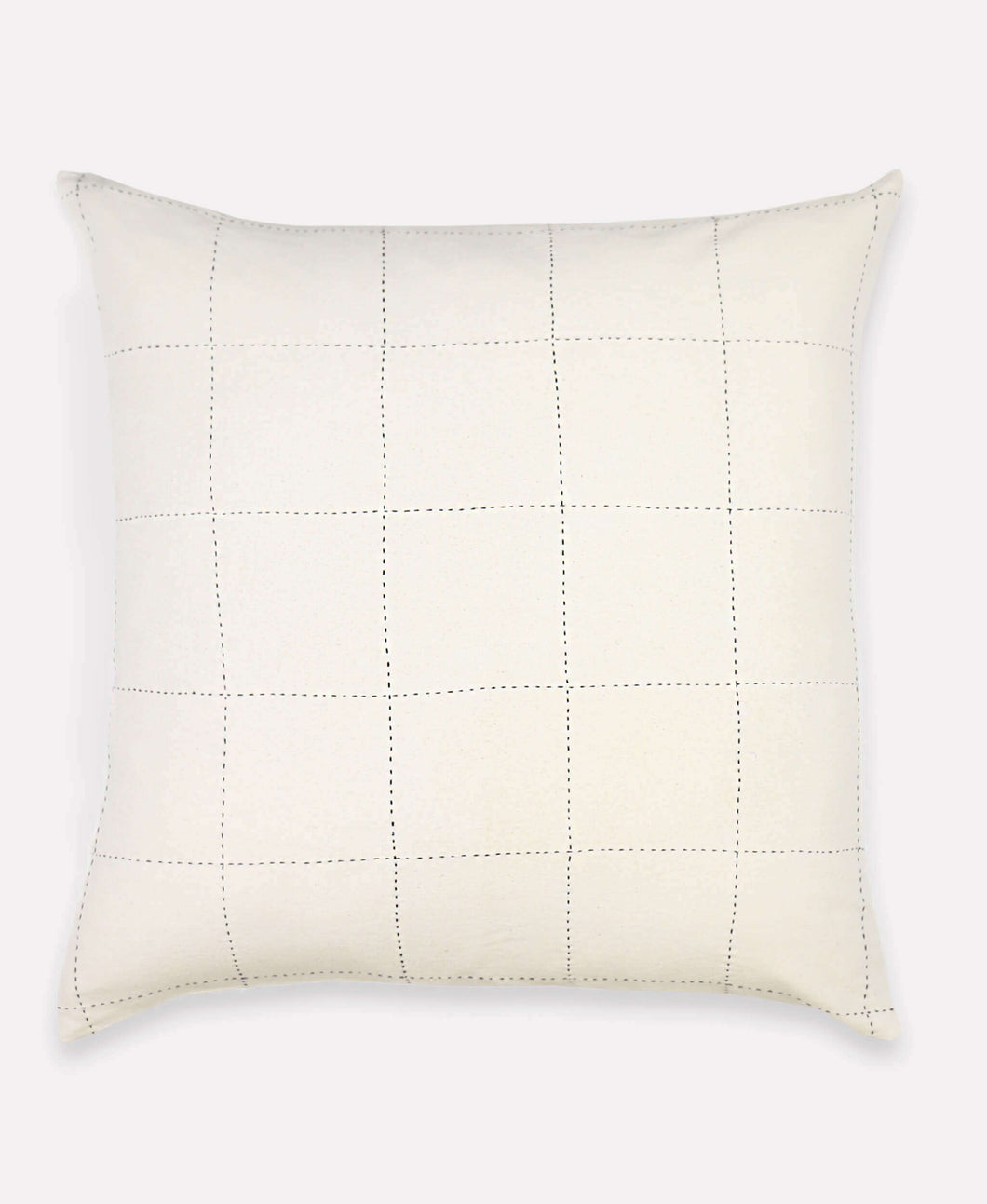 Grid-Stitch Throw Pillow Pillows Anchal Project Bone 