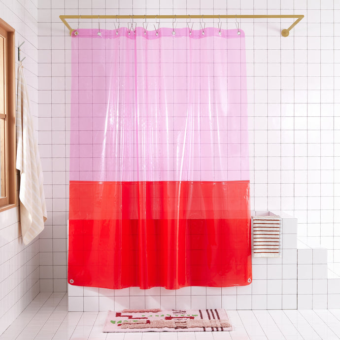 Sun Shower Curtain, Orient Kiss Shower Curtains Quiet Town 