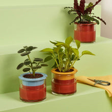 Load image into Gallery viewer, Wetpot Self-Watering Pot, Blue Indoor Planters &amp; Stands MoMA 
