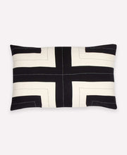 Load image into Gallery viewer, Interlock Lumbar Pillow Pillows Anchal Project Charcoal 
