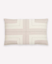 Load image into Gallery viewer, Interlock Lumbar Pillow Pillows Anchal Project Oxford Tan 
