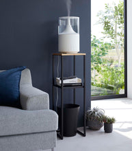 Load image into Gallery viewer, Tower Two-Tier Display &amp; Storage Shelf (31.5&quot; H) - Steel + Wood End + Side Tables Yamazaki Home 
