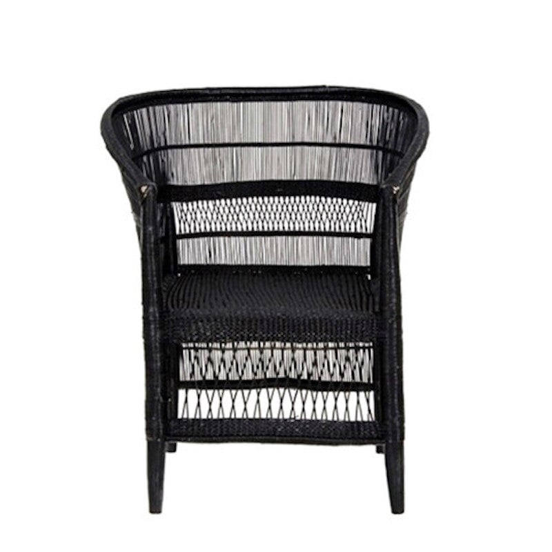 Malawi Cane Chair - Black Chairs Powered by People 