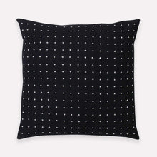 Load image into Gallery viewer, Medium Cross-Stitch Throw Pillow - Charcoal Pillows Anchal Project 
