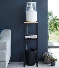 Load image into Gallery viewer, Tower Two-Tier Display &amp; Storage Shelf (31.5&quot; H) - Steel + Wood End + Side Tables Yamazaki Home 
