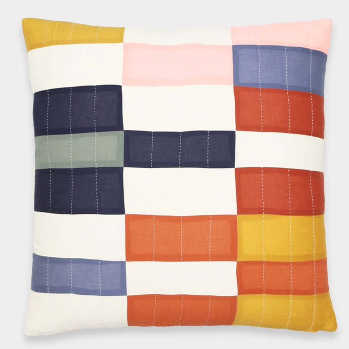 Multi-Check Euro Sham Pillows Anchal Project 