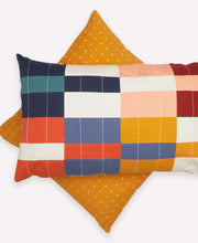 Load image into Gallery viewer, Multi-Check Lumbar Pillow Pillows Anchal Project 
