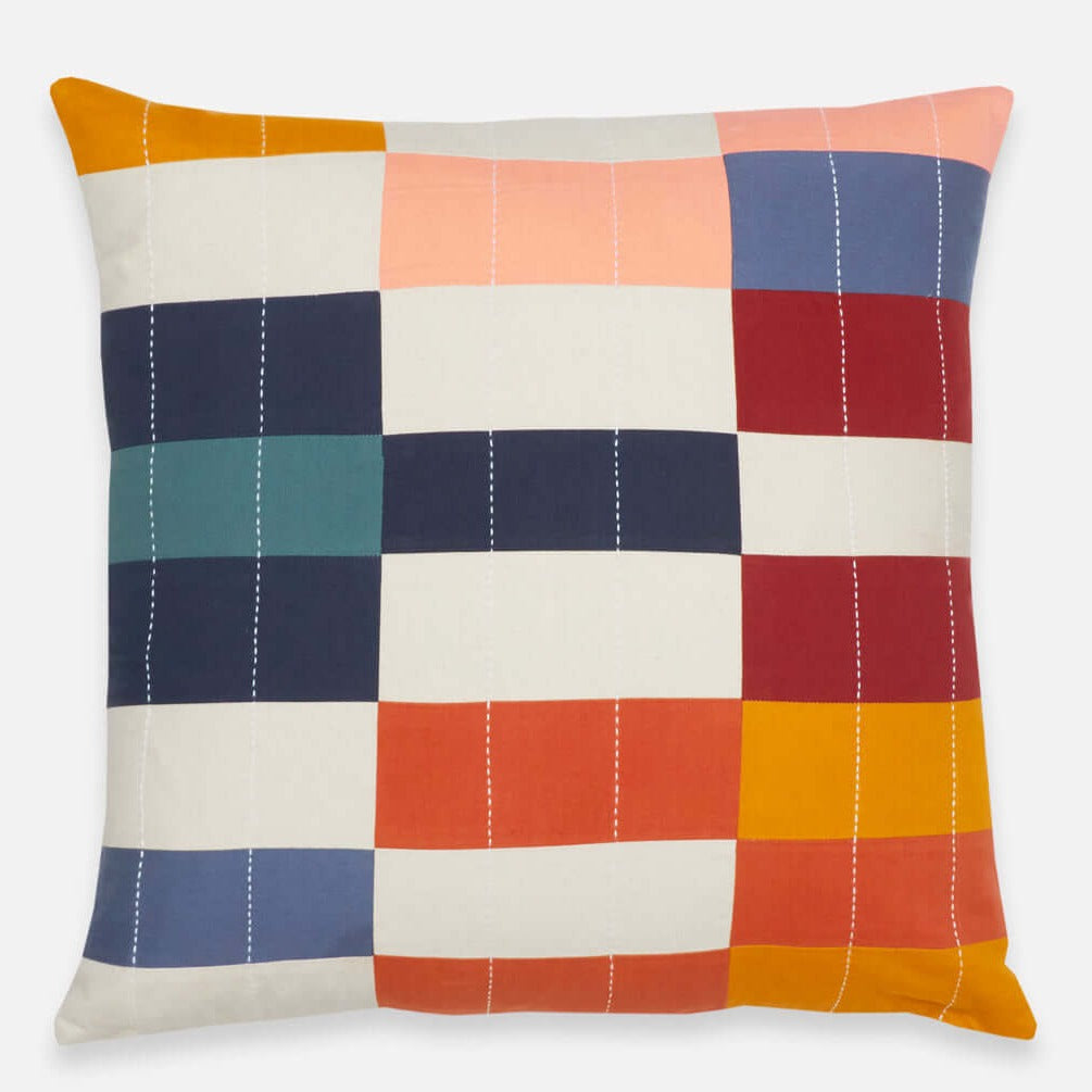 Multi-Check Throw Pillow Pillows Anchal Project 