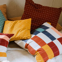 Load image into Gallery viewer, Multi-Check Throw Pillow Pillows Anchal Project 
