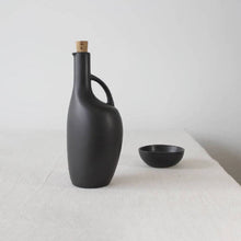 Load image into Gallery viewer, Stoneware Olive Oil Bottle | Canard 34oz Kitchen Powered by People Matte Black 
