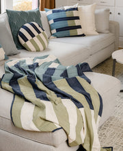 Load image into Gallery viewer, Offset Stripe Quilt Throw Quilts Anchal Project 
