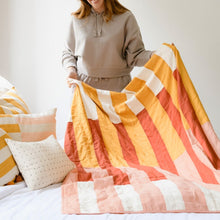 Load image into Gallery viewer, Offset Stripe Quilt Throw Quilts Anchal Project 
