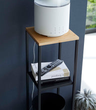 Load image into Gallery viewer, Tower Two-Tier Display &amp; Storage Shelf (31.5&quot; H) - Steel + Wood End + Side Tables Yamazaki Home 
