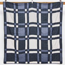 Load image into Gallery viewer, Patchwork Plaid Quilt Bedding - Navy Bedding Anchal Project 
