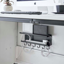 Load image into Gallery viewer, Wall-Mount Cable &amp; Router Storage Rack - Steel Cable Management Yamazaki Home 
