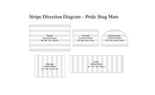 Load image into Gallery viewer, Pride Stripe Shag Mat Area Rugs Chilewich 
