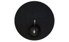 Load image into Gallery viewer, Basketweave Placemat Placemats Chilewich Black Round 
