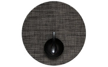 Load image into Gallery viewer, Basketweave Placemat Placemats Chilewich Carbon Round 
