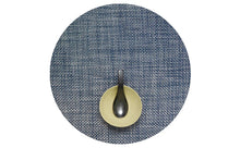 Load image into Gallery viewer, Basketweave Placemat Placemats Chilewich Denim Round 
