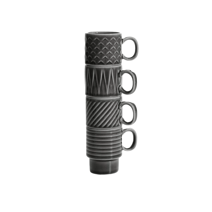   Sagaform by Widgeteer Coffee & More Grey Espresso Cup, 4 pack Sagaform 