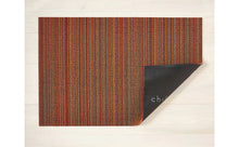 Load image into Gallery viewer, Skinny Stripe Shag Mat Area Rugs Chilewich Orange 18&quot;x28&quot; 
