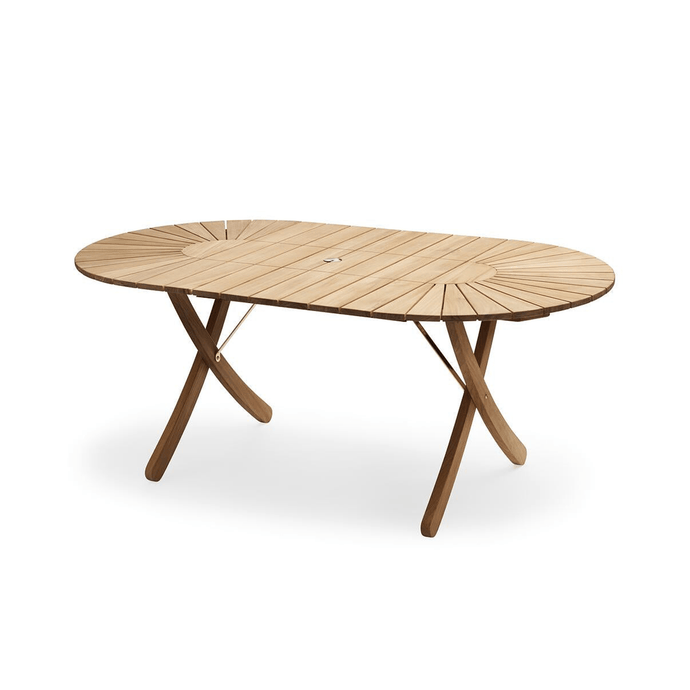 Selandia Table, Oval Outdoor Dining Tables Skagerak by Fritz Hansen 