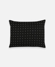 Load image into Gallery viewer, Small Cross-Stitch Throw Pillow Pillows Anchal Project Charcoal 
