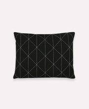 Load image into Gallery viewer, Small Graph Throw Pillow Pillows Anchal Project Charcoal 
