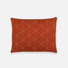 Load image into Gallery viewer, Small Graph Throw Pillow Pillows Anchal Project Rust 
