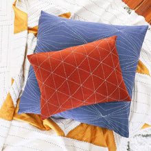 Load image into Gallery viewer, Small Graph Throw Pillow Pillows Anchal Project 
