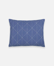 Load image into Gallery viewer, Small Graph Throw Pillow Pillows Anchal Project Slate 
