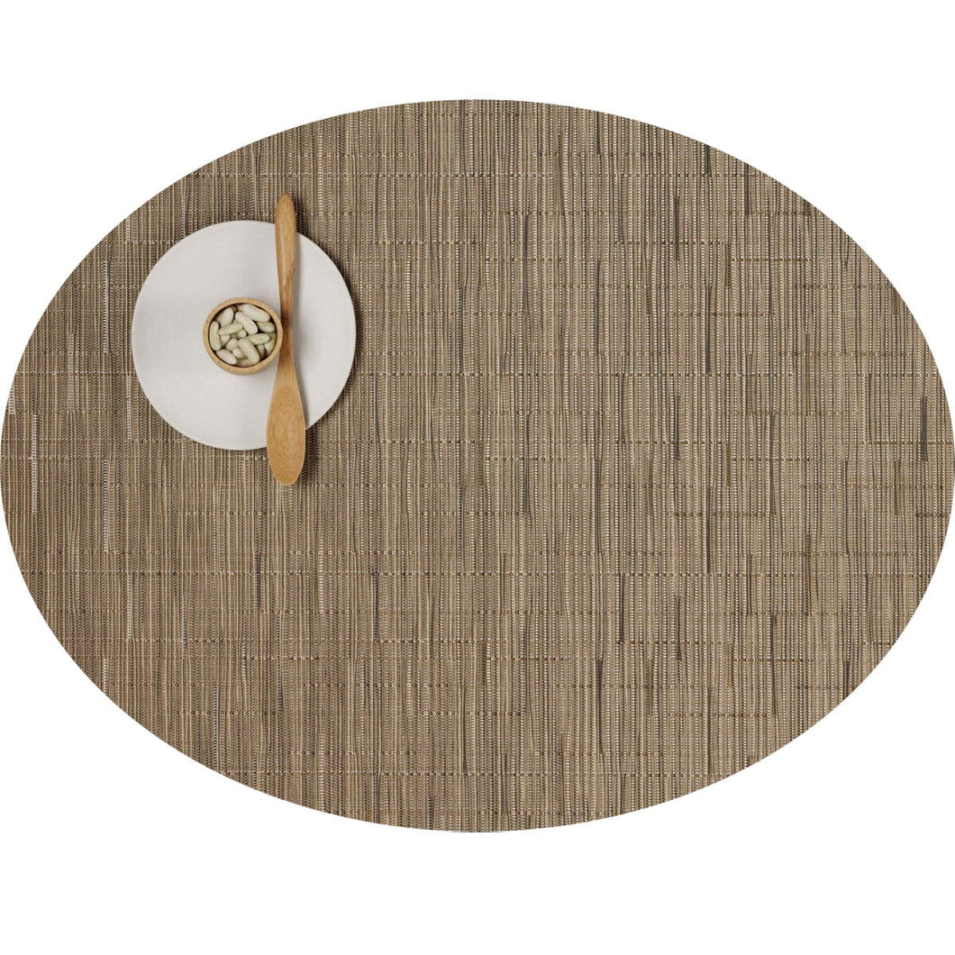 Bamboo Placemat Placemats Chilewich Camel Oval 