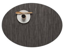 Load image into Gallery viewer, Bamboo Placemat Placemats Chilewich Grey Flannel Oval 
