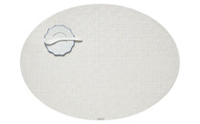 Load image into Gallery viewer, Bay Weave Placemat Placemats Chilewich Vanilla Oval 
