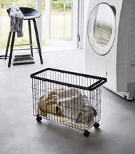 Load image into Gallery viewer, Tower Rolling Wire Basket (14.8&quot; H) - Steel Laundry Baskets Yamazaki Home 
