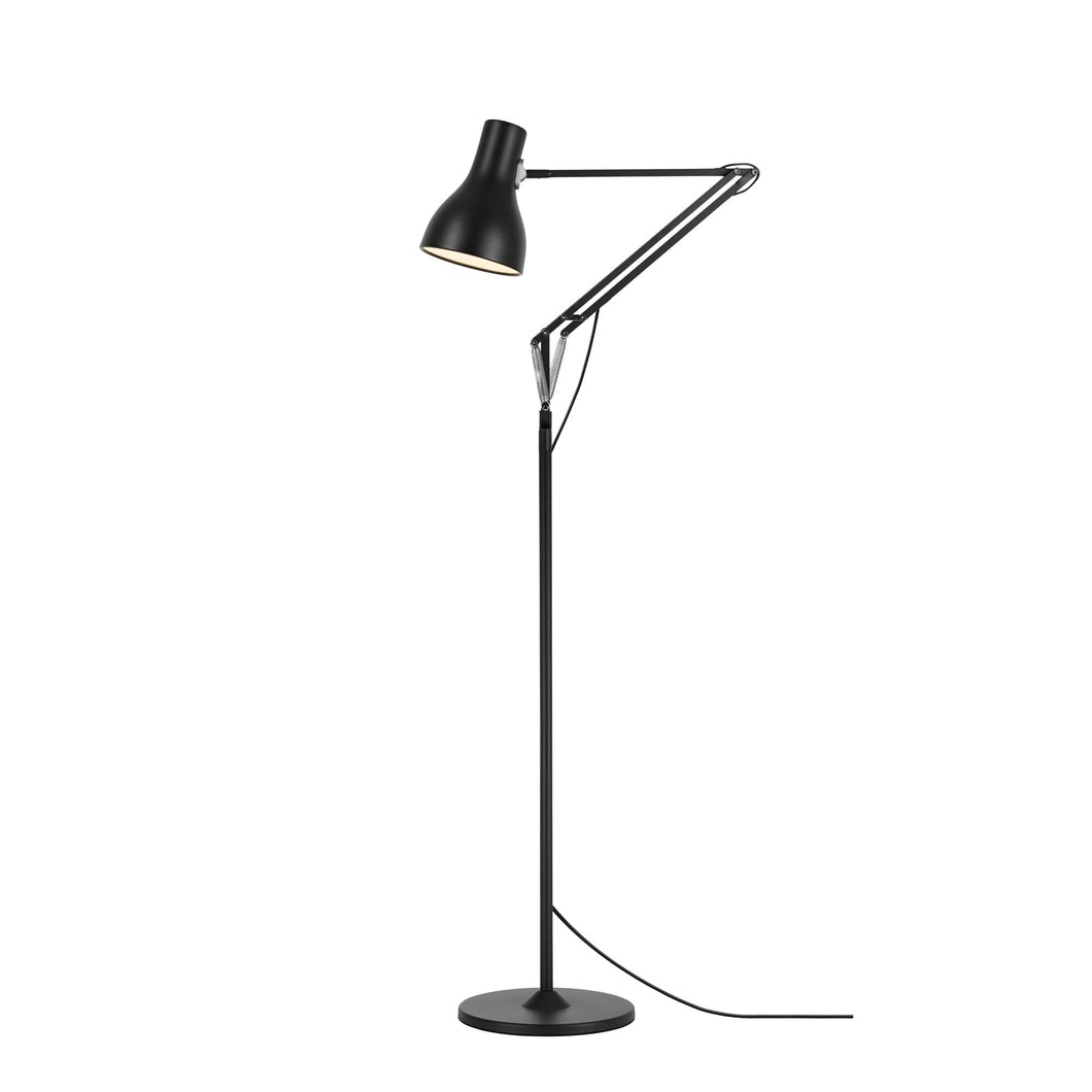 Type 75 Floor Lamp Floor Lamps Anglepoise Jet Black 